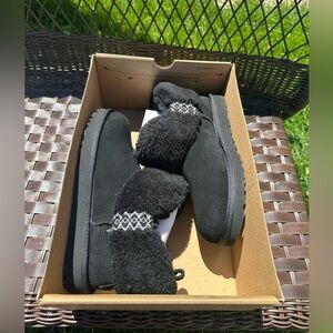 UGG Classic Ultra Mini Braid Slip-On Booties